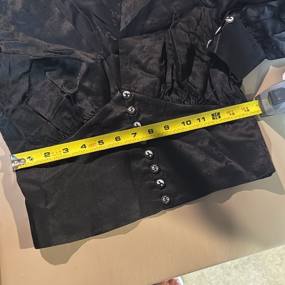 Realisation Par THE KAIA Voodoo silk jacquard blouse yin Yang 69 buttons - Picture 8 of 8